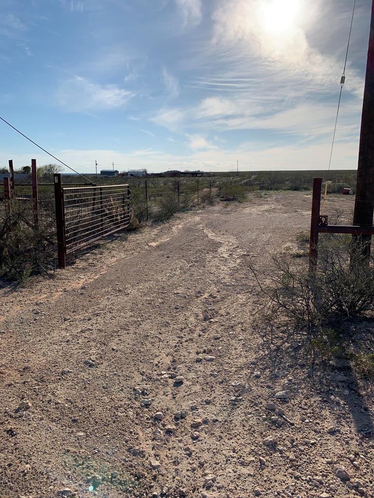 Driving up to the property - Metal Gate 