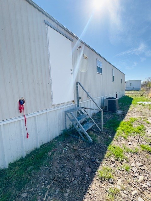 Rear Entrance to Crew Manufactured Home