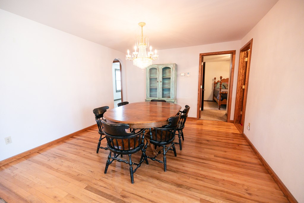 Dining Room with beautiful wood floors