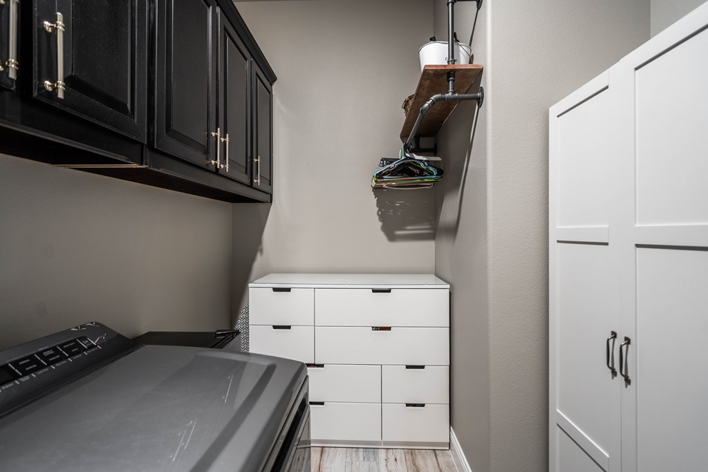 Cabinets in laundry room 